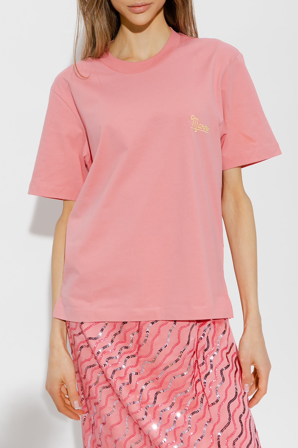 ★MARNI★ 3 Pack Short Sleeve T-Shirt Mineral Ice THJE0211X0 Marni Marni Short-Sleeve T-Shirt 'Mineral Ice' | goat